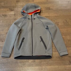 Nike Men's Dri-Fit Dual Zip Sweater in Gray